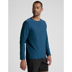 Beyond Yoga Always Beyond Men's long Sleeve Crew 2.0 in Dark Cobalt Size XL